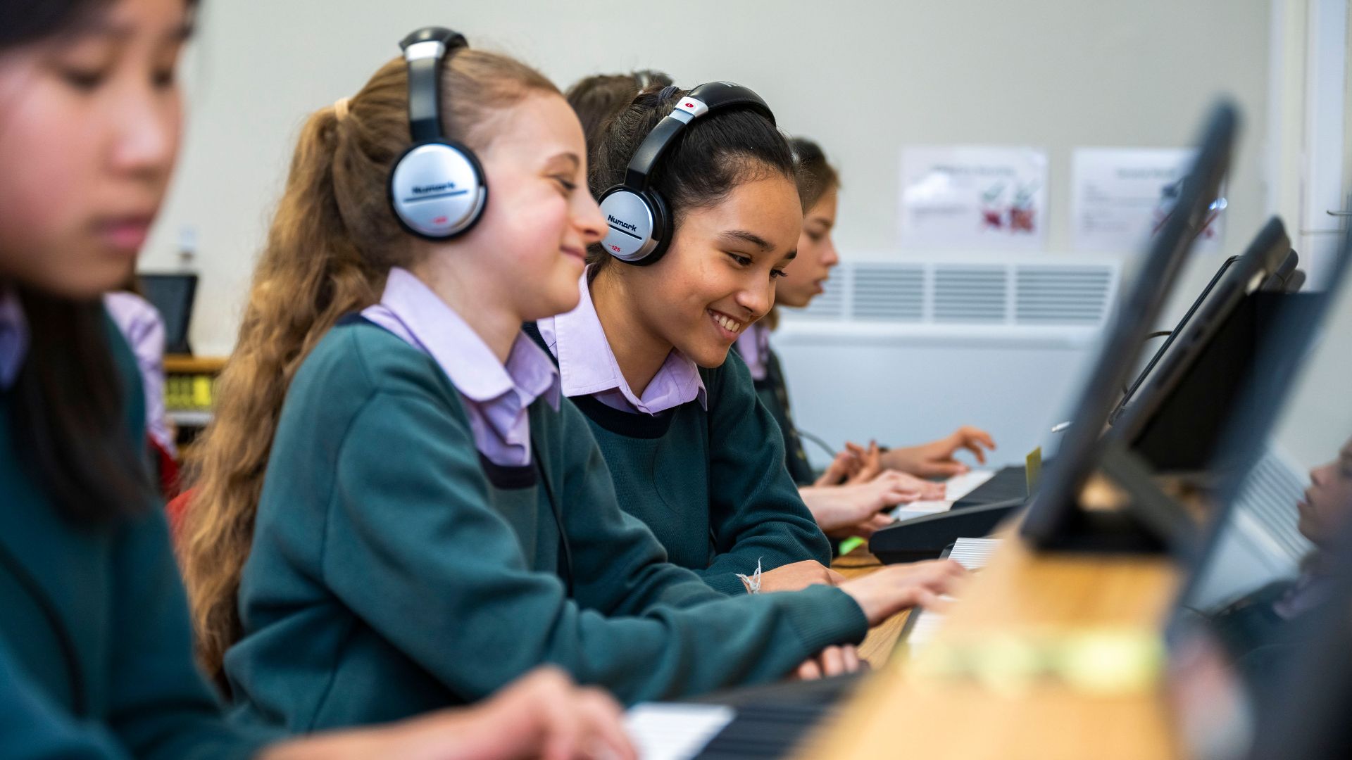 Senior students at Farnborough Hill School in an academic class.